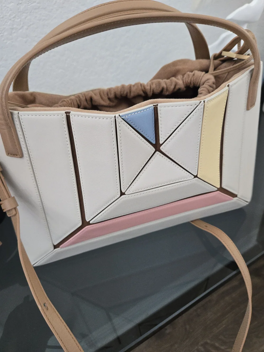 MLOUYE SERA TOTE PASTEL MULTICOLOR PUZZLE BAG
